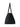 The Row park tote three stitch bag black/ ecru-left detial