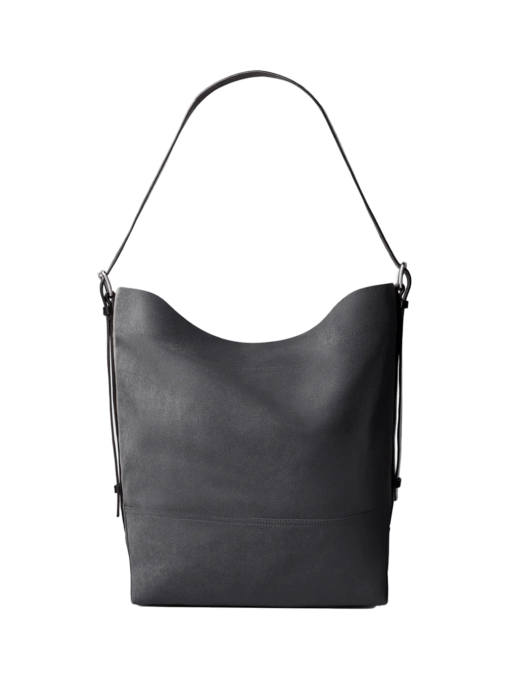 Lemaire Belted Tote Bag Ash Black