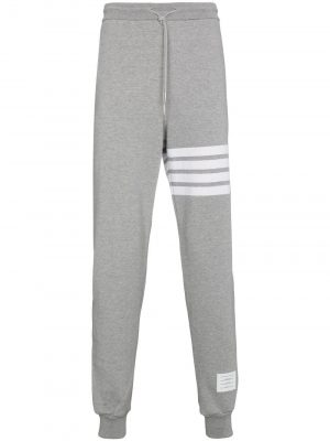 Thom Browne 4-bar knit sweatpants grey