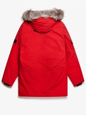 Canada Goose Expedition logo patch parka Red