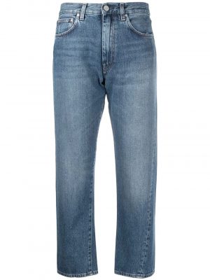 Toteme Twisted seam cropped jeans Washed Blue