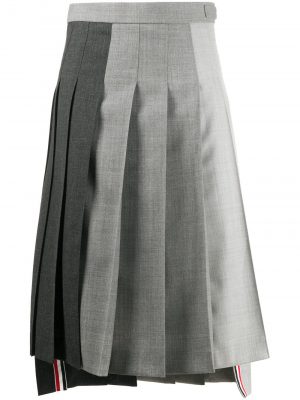 Thom Browne trio colour pleated skirt