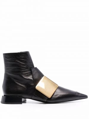 Jil Sander buckle-detail pointed ankle boots