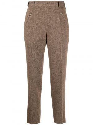 Maison Margiela tweed high-waist trousers