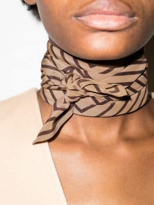 Toteme monogram silk scarf