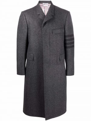 Thom Browne 4-Bar stripe single-breasted coat