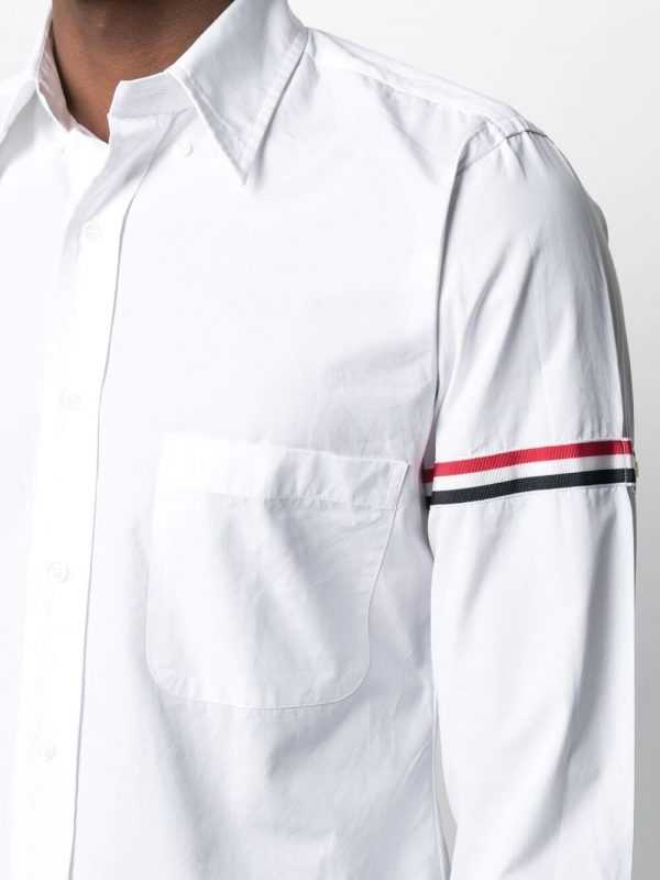 Thom Browne 22SS MWL150E03113 100 Classic Point Collar Shirt White