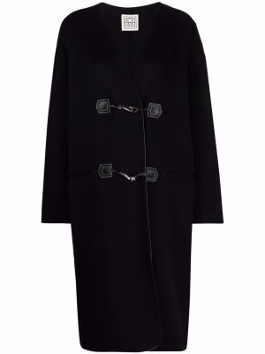 Toteme Cashmere Clasp Coat Black