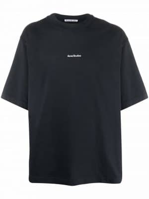 Acne Studios logo-print cotton T-shirt Black