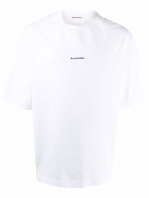 Acne Studios logo-print cotton T-shirt White