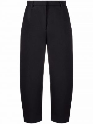 Toteme balloon-leg cropped tailored trousers Black