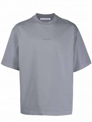 Acne Studios logo-print cotton T-shirt Grey