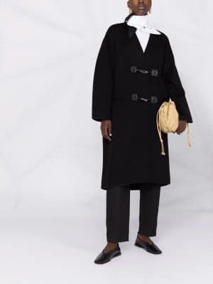 Toteme Cashmere Clasp Coat Black