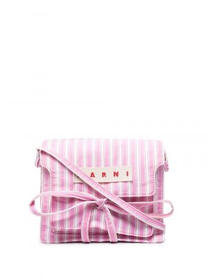 Marni stripe-print crossbody bag