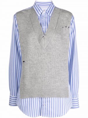 Maison Margiela knitted-vest shirt