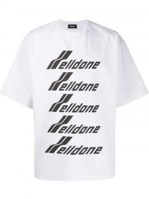 We11Done oversized logo T-shirt White