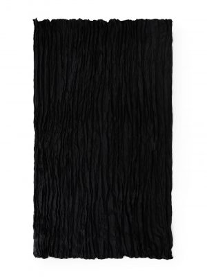 Toteme crinkled-effect silk scarf Black
