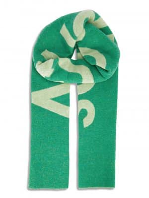 Acne Studios oversized jacquard logo scarf