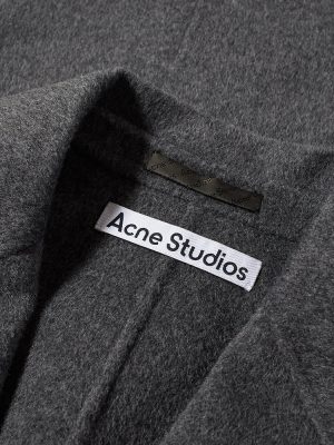 Acne Studios 21FW B90548 990 Double Face Coat Grey Melange