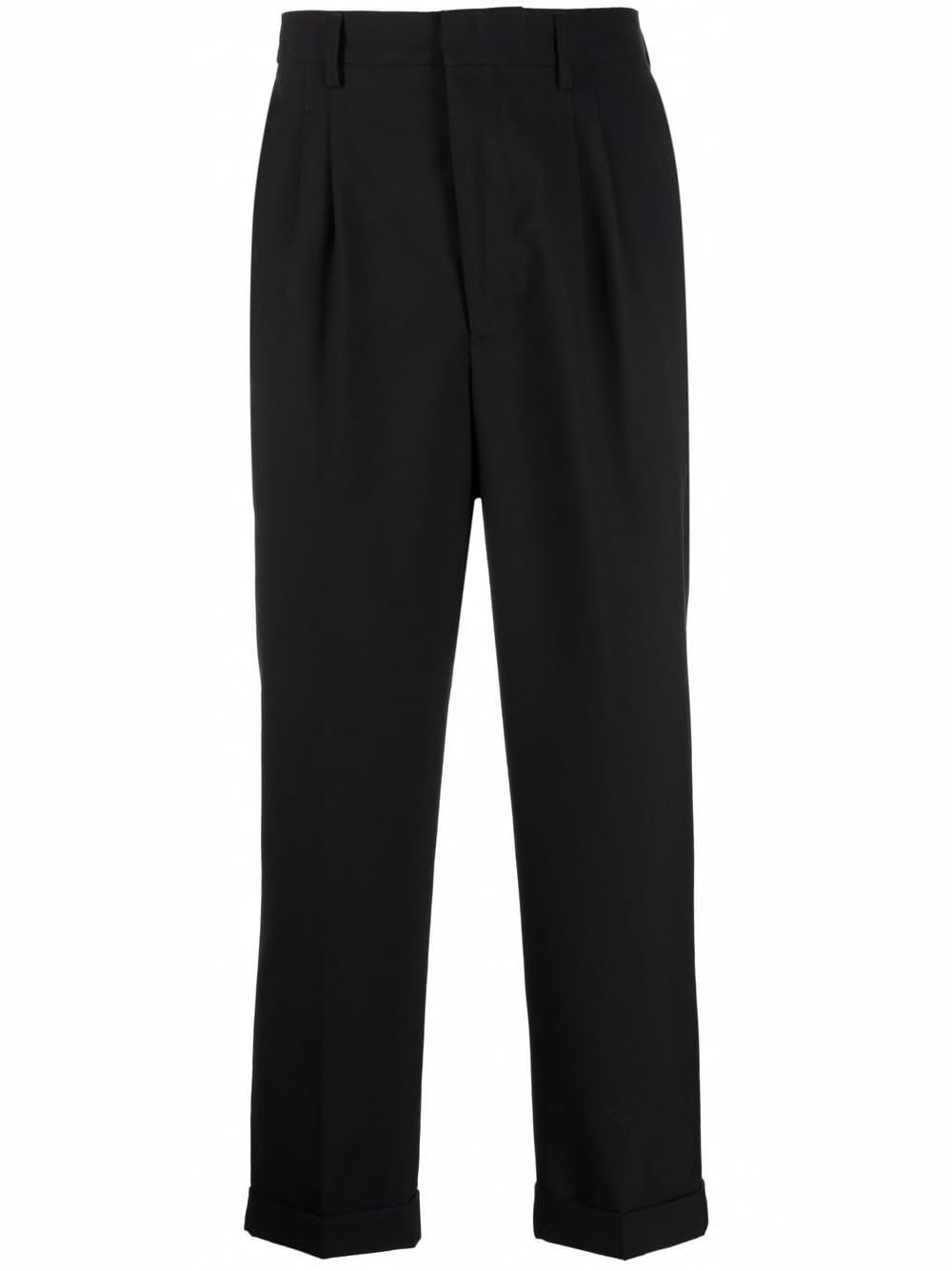 Ami Alexandre Mattiussi Ami Paris Tapered Cropped Trousers In 055 Heather Grey