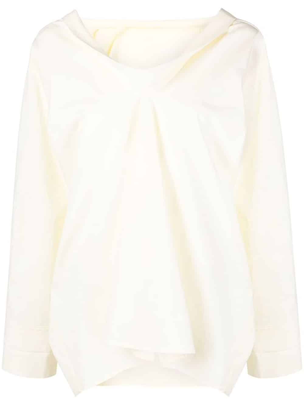 Low Classic asymmetric cotton blouse (Size: S)