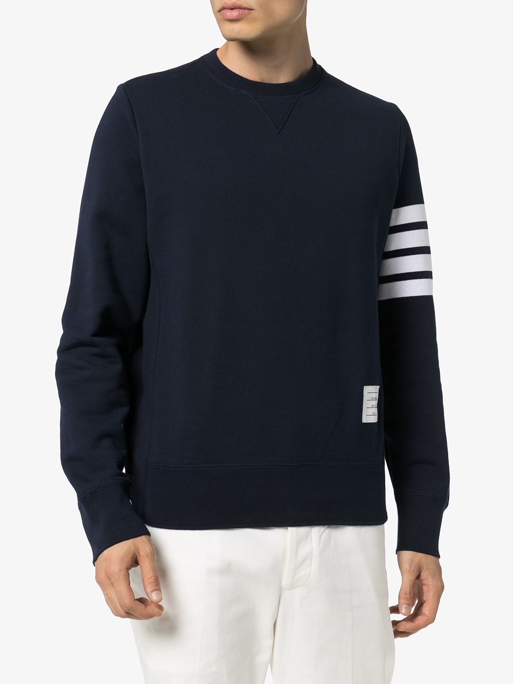 Shop Thom Browne Engineered 4-bar Jersey Sweatshirt