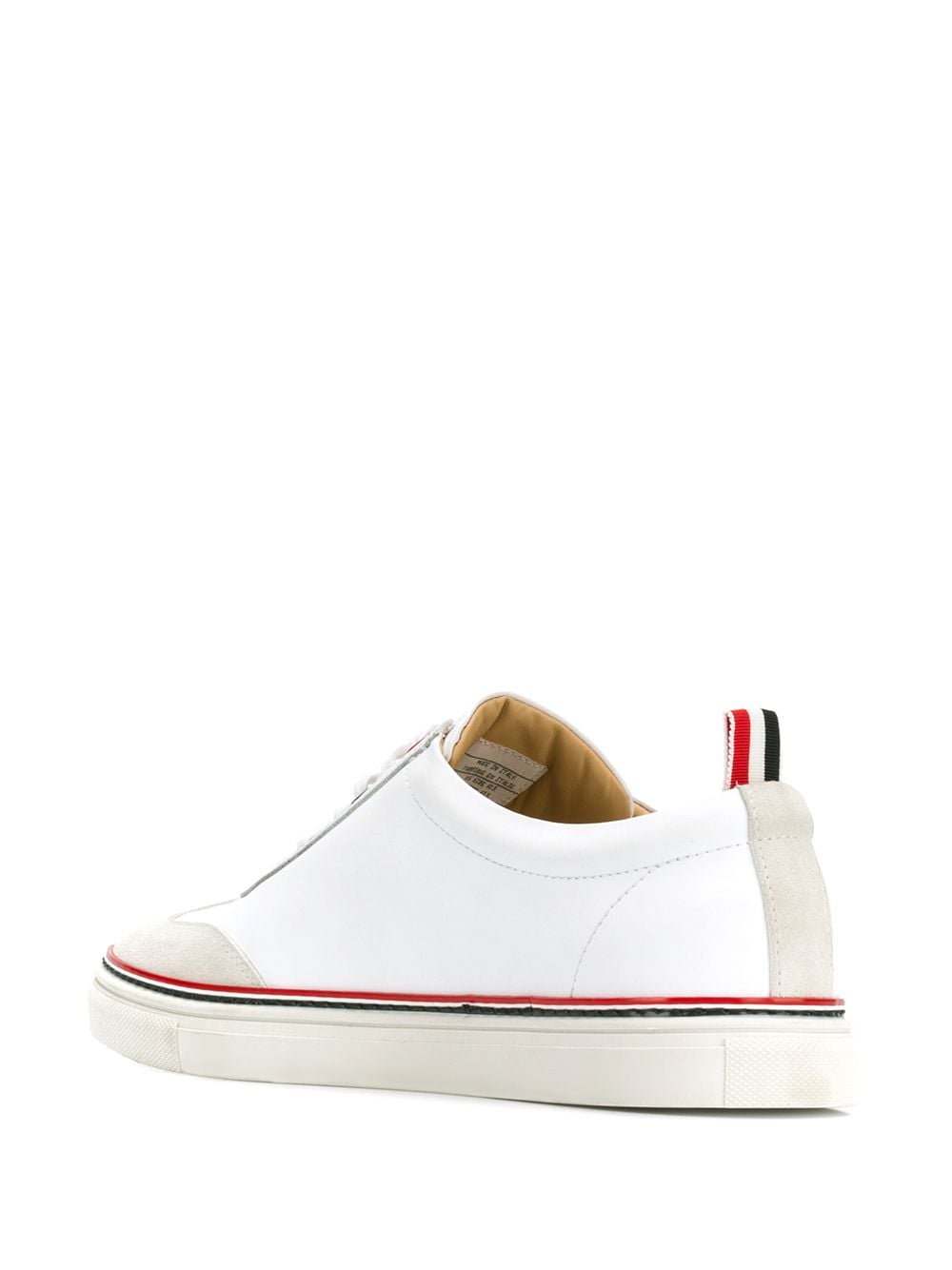Shop Thom Browne Low-top Calfskin Sneakers