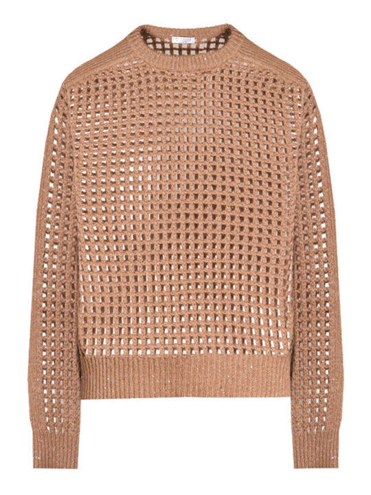 Brunello Cucinelli Sequin Striped Cardigan | Luxury and style at