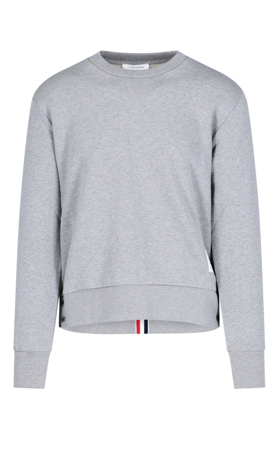 Shop Thom Browne Rwb Sweatshirt Light Grey