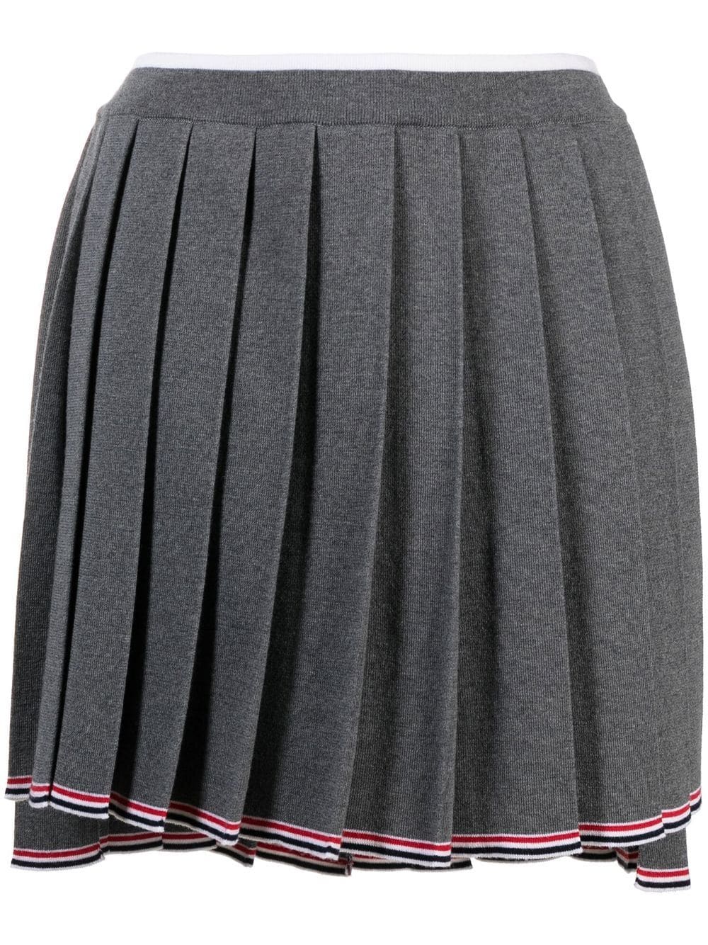 Thom Browne Full Needle Knitted Pleated Skirt