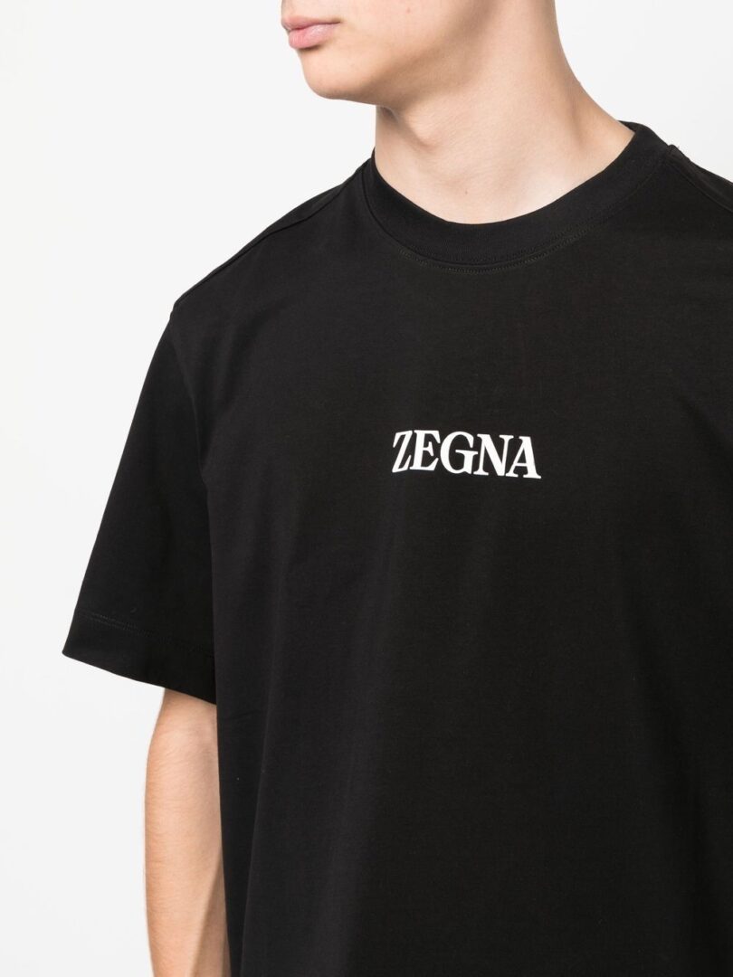 Zegna logo-print crew-neck T-shirt | Luxury and style at your