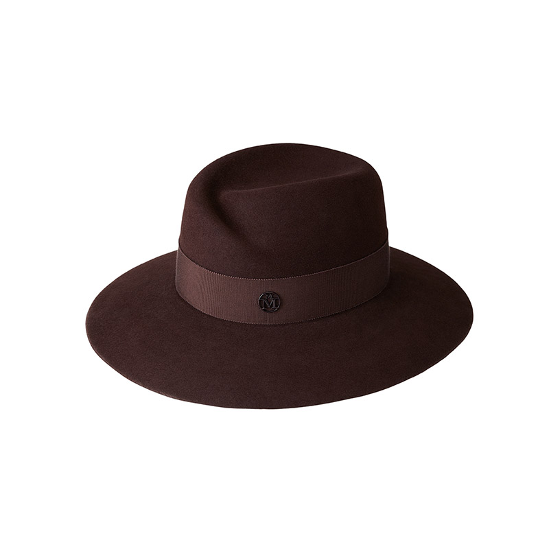 Maison Michel Virginie Felt Hat In Brown