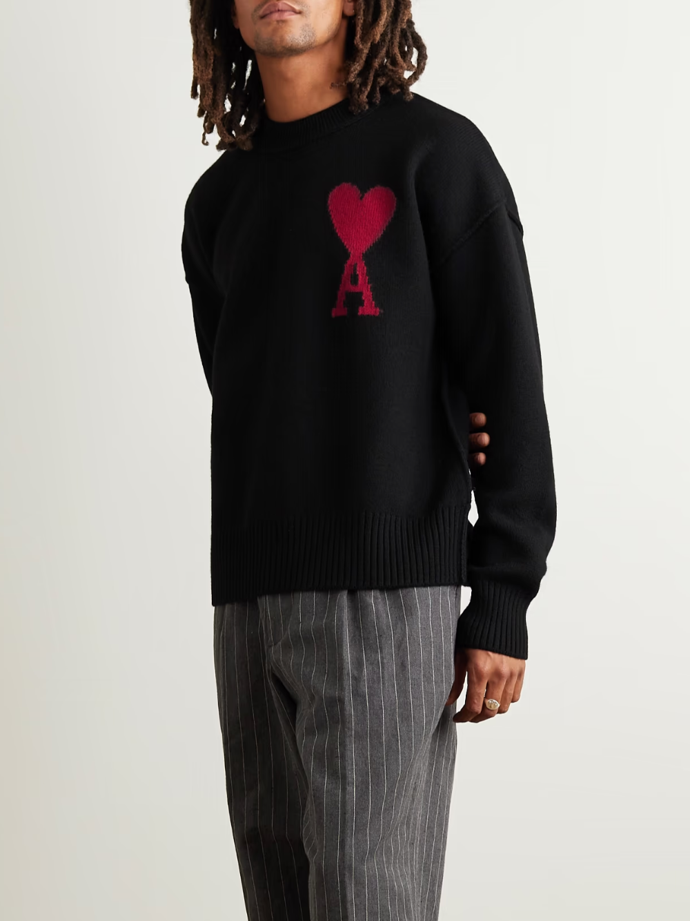 Ami Alexandre Mattiussi Red Adc Sweater Clothing In Black | ModeSens