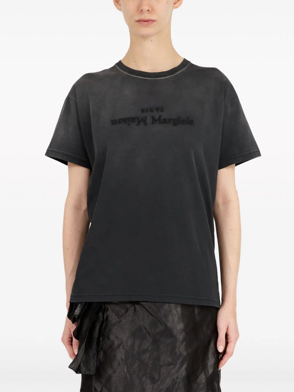 Shop Maison Margiela Reverse Logo-print T-shirt