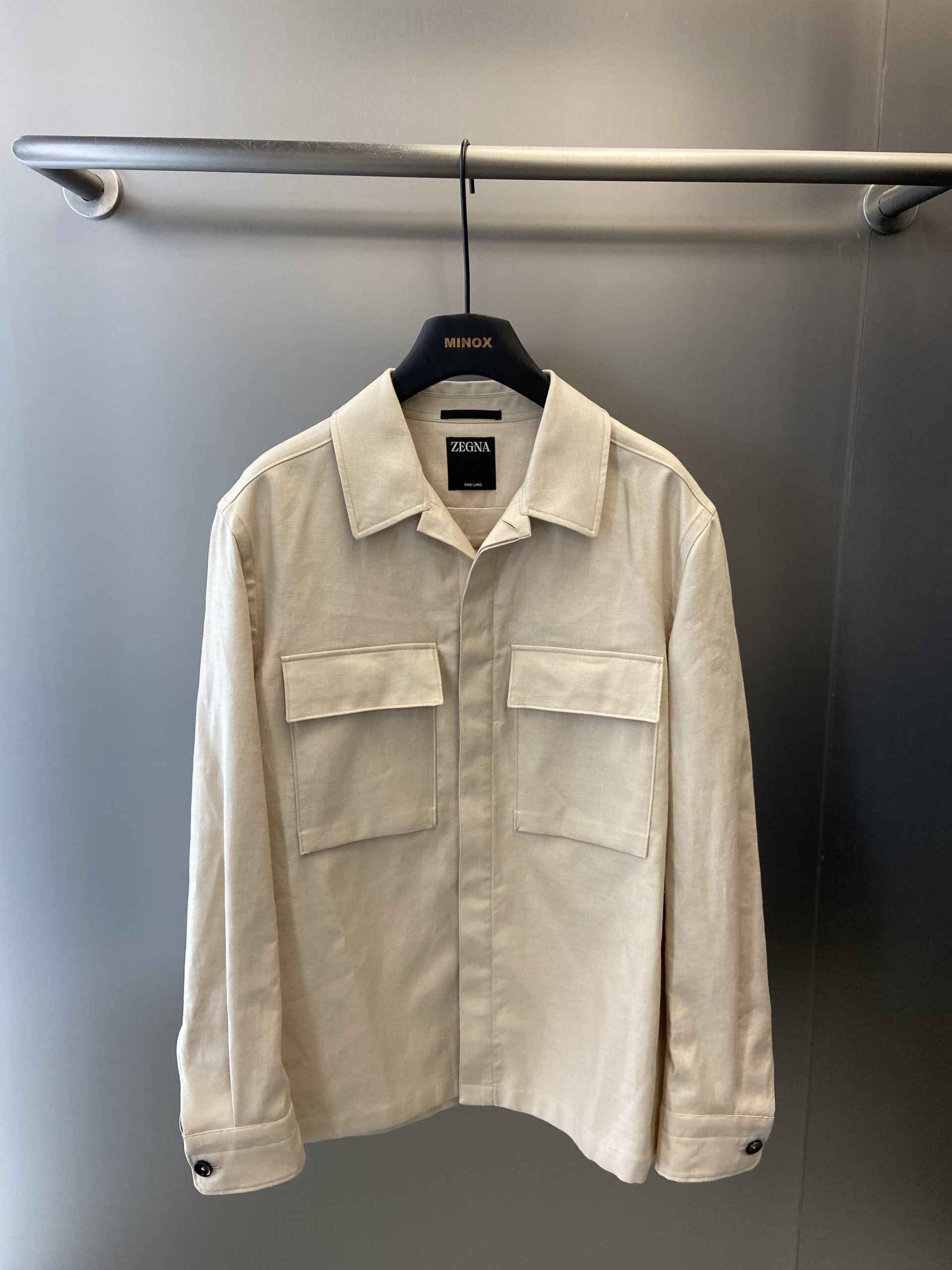 Shop Zegna Chest Pockets Long Sleeves Shirt