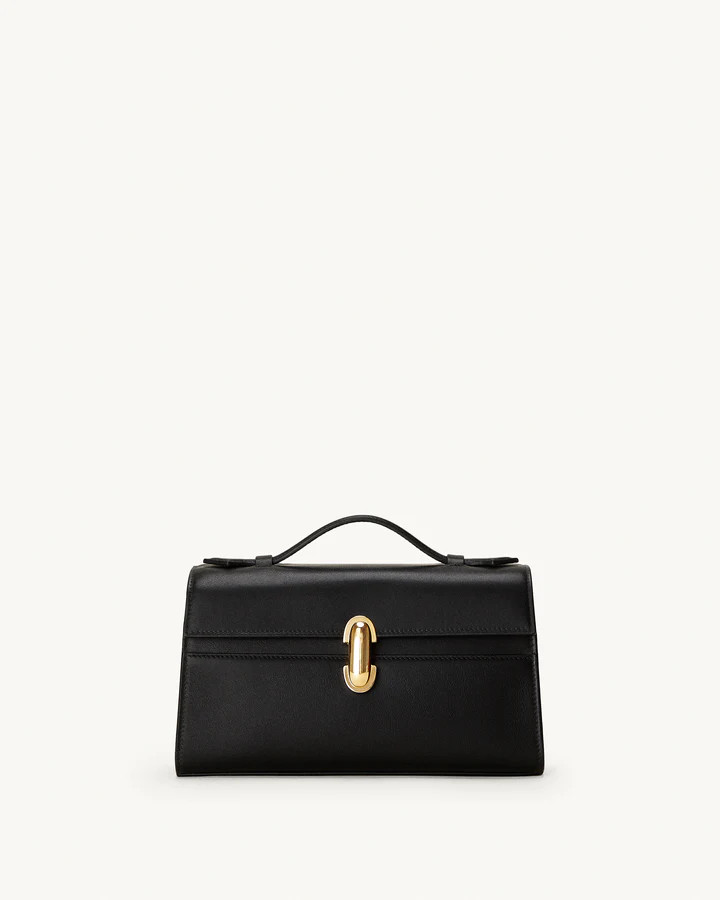 Savette Black Symmetry Pochette Leather Bag