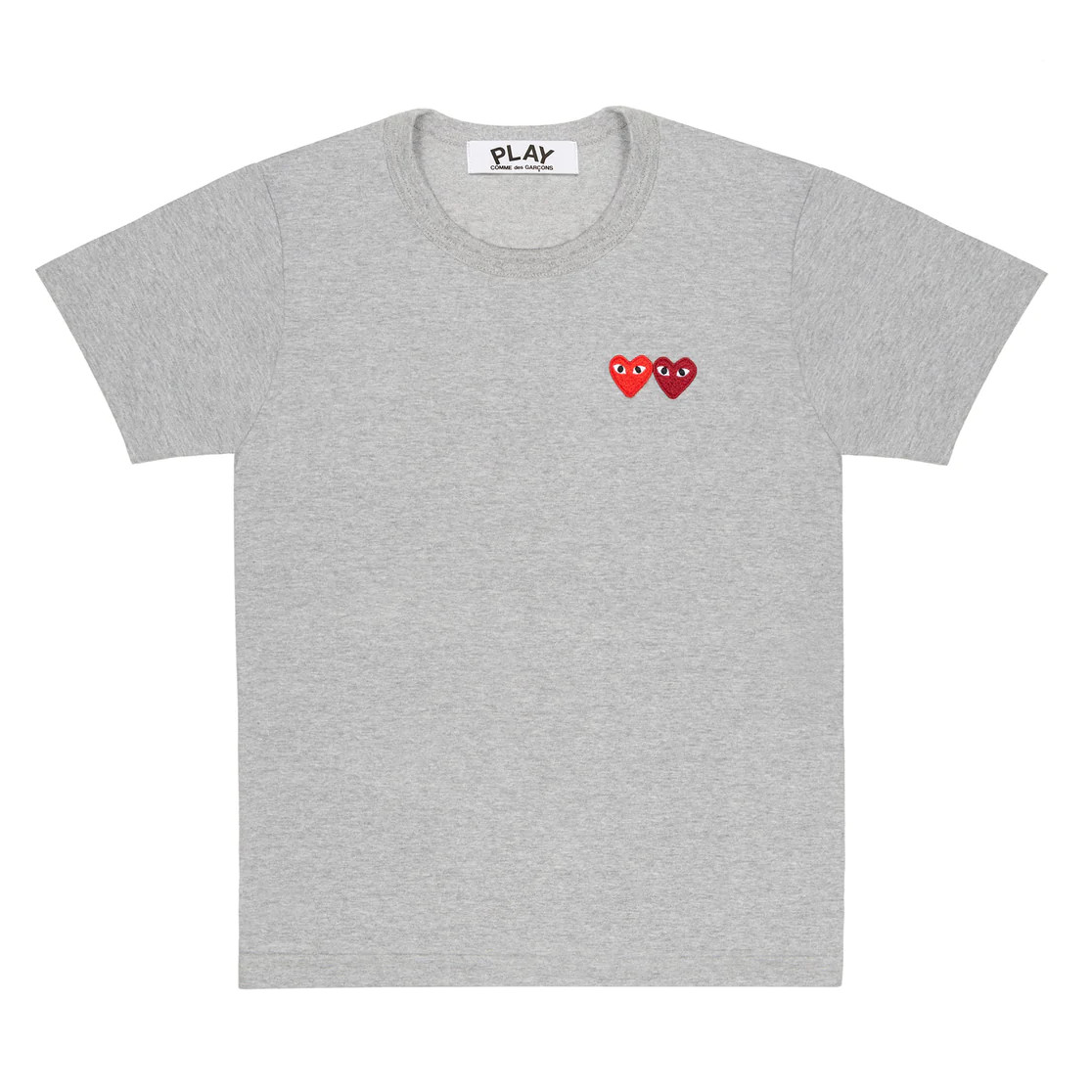 Shop Comme Des Garçons Play Red Heart Patched T-shirt