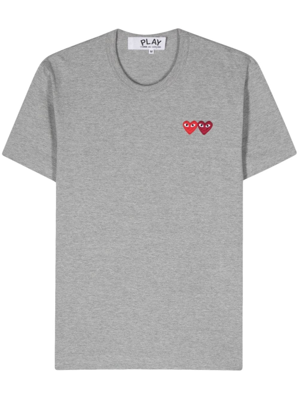 Shop Comme Des Garçons Play Red Heart Patched T-shirt