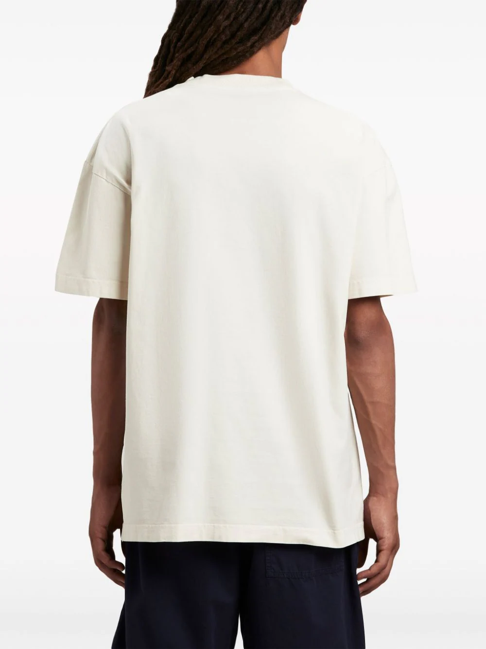 Shop Palm Angels Logo-print Cotton T-shirt White/red