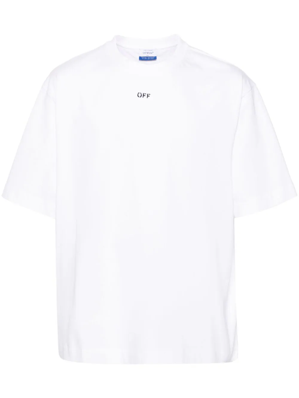 Shop Off-white Logo Print Cotton Skate T-shirt White