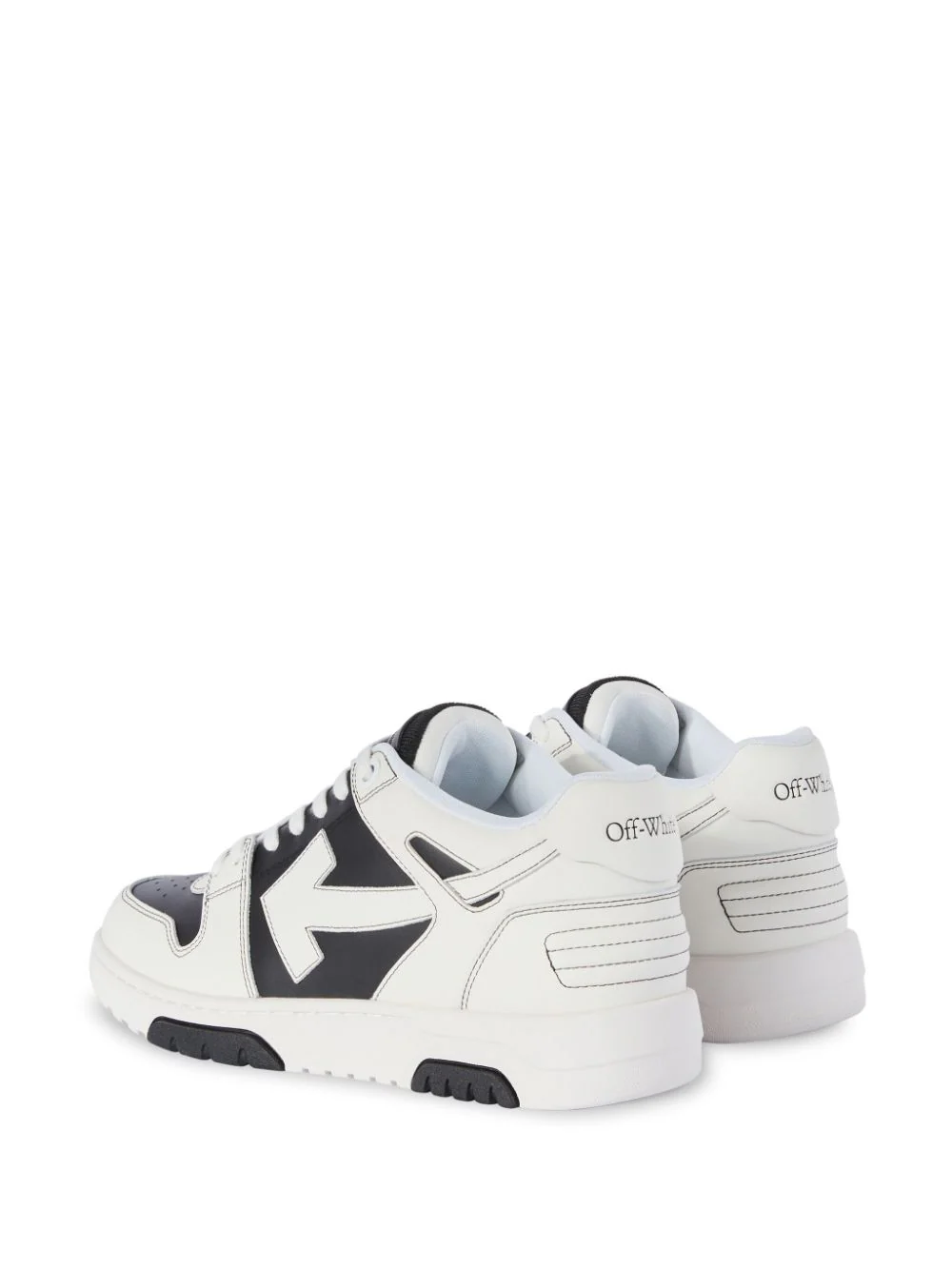 Shop Off-white Out Of Office Leather Sneaker Black/white