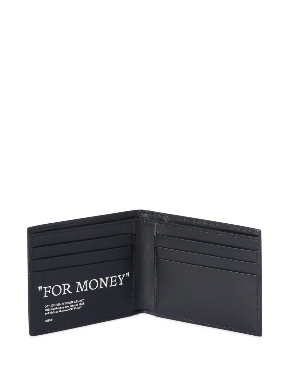Shop Off-white Quote Bookish X-ray Leather Wallet