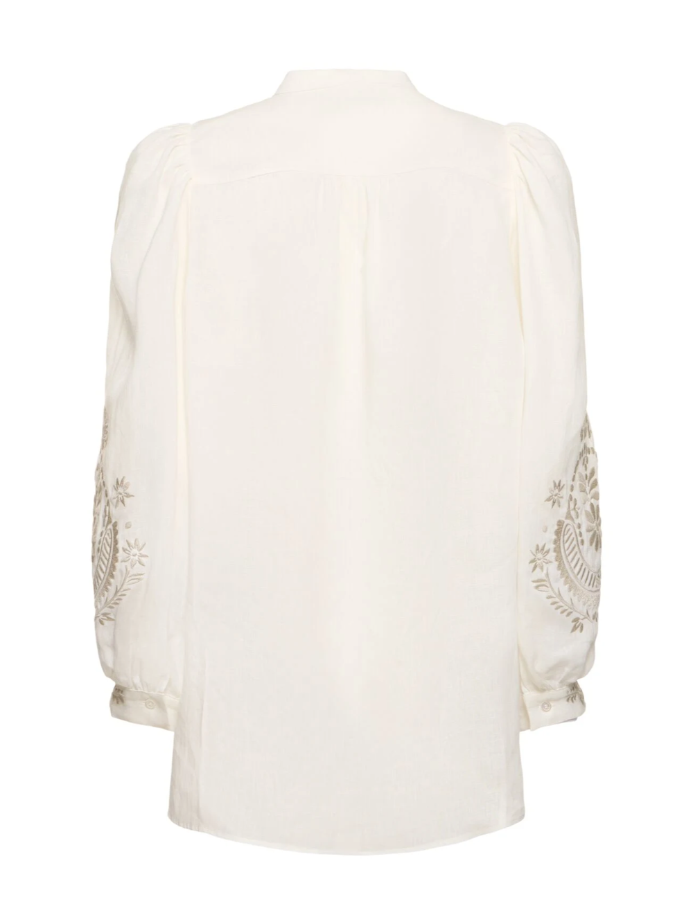Shop Maxmara Weekend Carnia Embroidered Shirt White