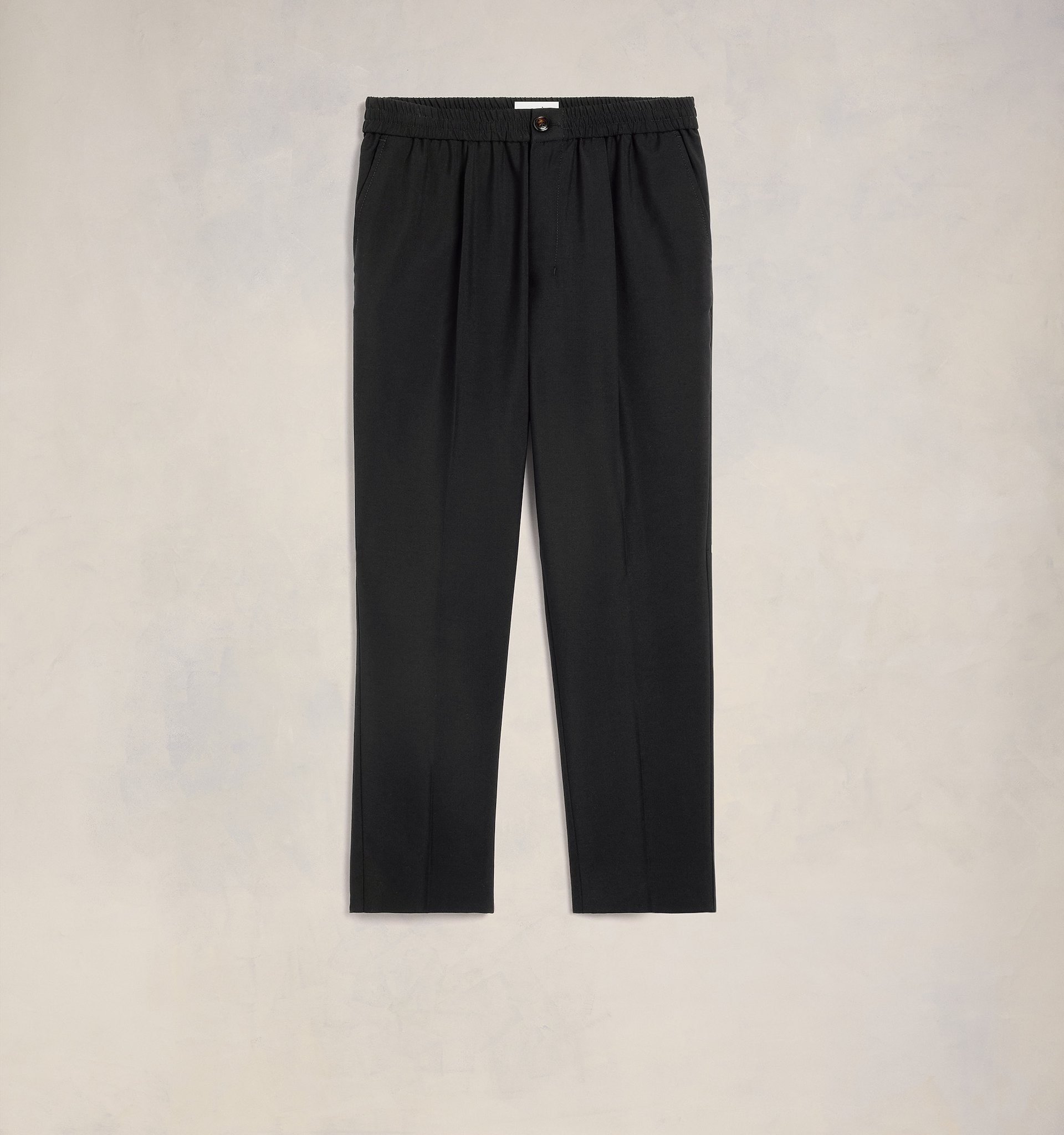 Shop Ami Alexandre Mattiussi Ami Paris Cropped Virgin Wool Trousers Black