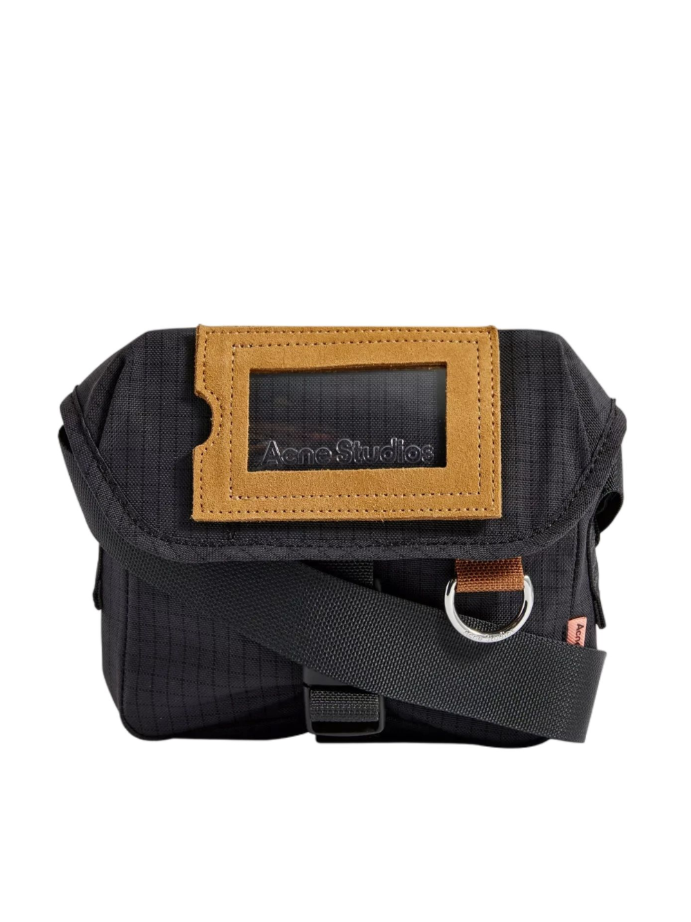 Shop Acne Studios Mini Messenger Crossbody Bag Black
