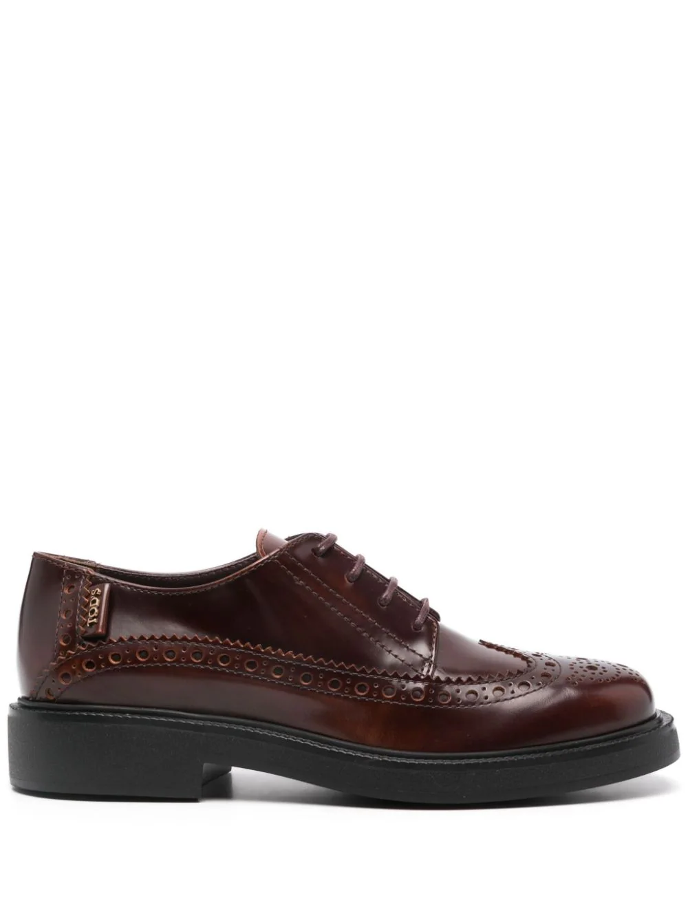 Shop Tod's Lace-ups Leather Oxford Black