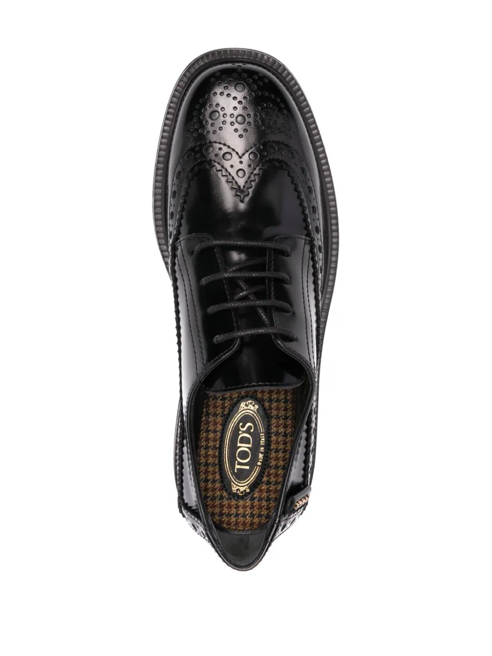 Shop Tod's Lace-ups Leather Oxford Black