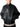 Back view of The Studio Nicholson black textured leather Harrington jacket