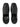 Front view of Studio Nicholson black leather slip-on shoes