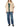 Weekend Max Mara blue straight-leg jeans styled with a cream short-sleeved jacket